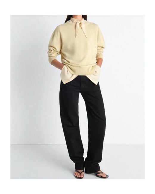 Lemaire Natural Crew Neck Sweater for men