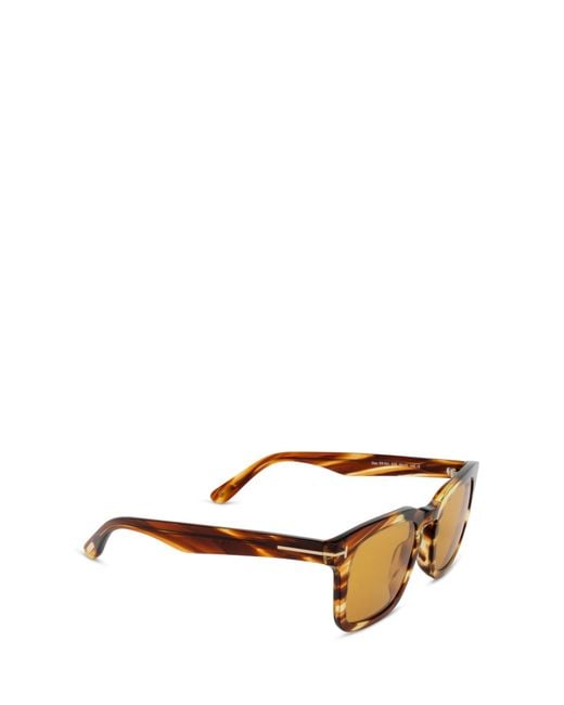 Tom Ford Metallic Dax Square Frame Sunglasses for men