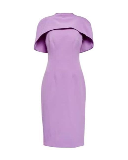 Safiyaa Purple Kalika Midi Dress