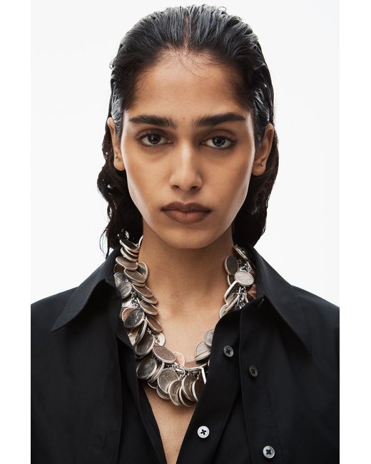 T By Alexander Wang Black Layered Mini Shirtdress