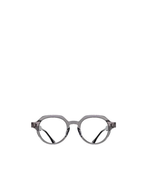 Matsuda White Full-Frame Plain Mirror for men