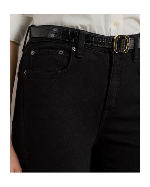 Ralph Lauren Black Lauren High-Waist Skinny Jeans