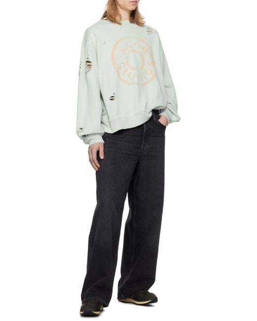 Acne White Long-Sleeved Sweater