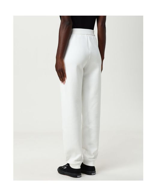 Emporio Armani White Side Stripe Track Pants