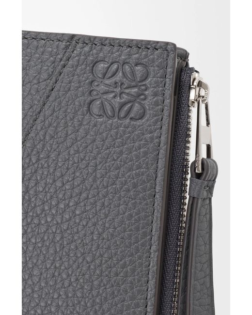 Loewe Gray Puzzle Slim Compact Wallet for men