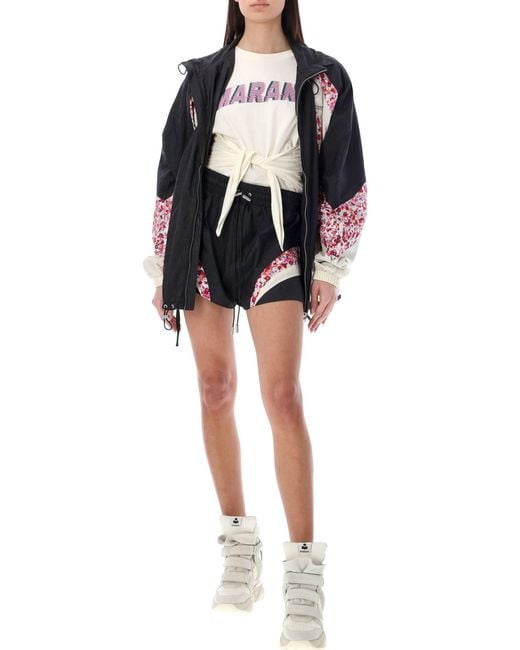Isabel Marant Black Deyene Patchwork Shorts