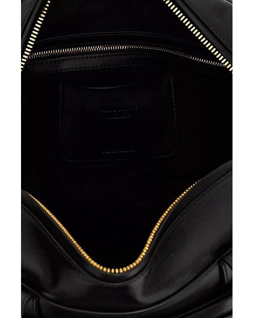 Moschino Black Tie Me Top Handle Bag