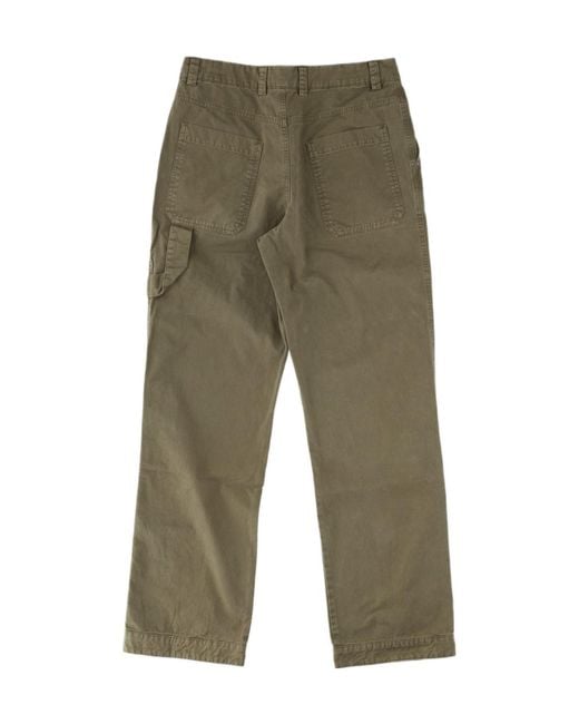 Off-White c/o Virgil Abloh Green Racing Staff Gabardine Pants for men