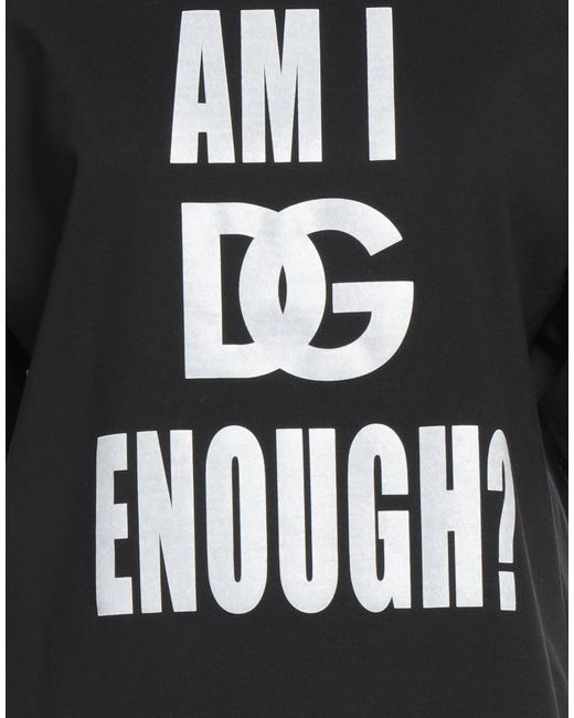 Dolce & Gabbana Black Comfortable Stretch Printed T-Shirt