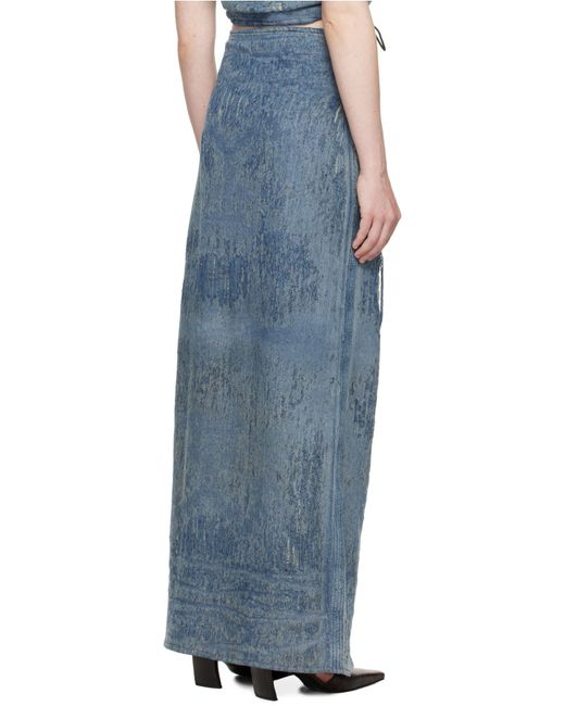 DIESEL Black De-Megan-Fsg Distressed Denim Skirt