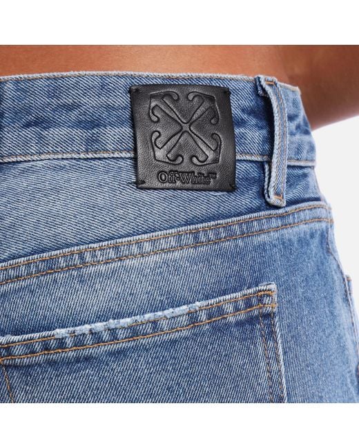 Off-White c/o Virgil Abloh Blue Slim-Fit Flared Jeans