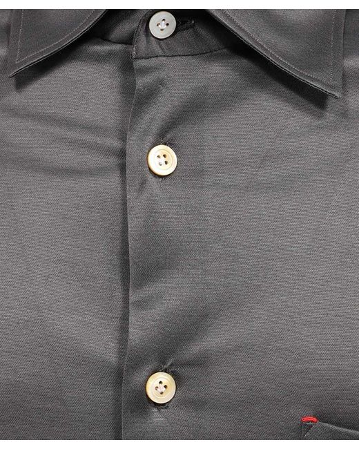 Kiton Gray Long-Sleeved Shirt for men