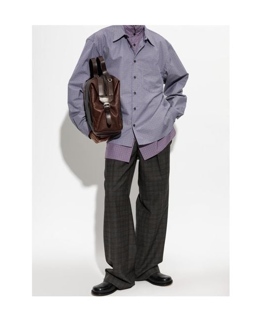 Dries Van Noten Black Casual Trousers With Belt Loops for men