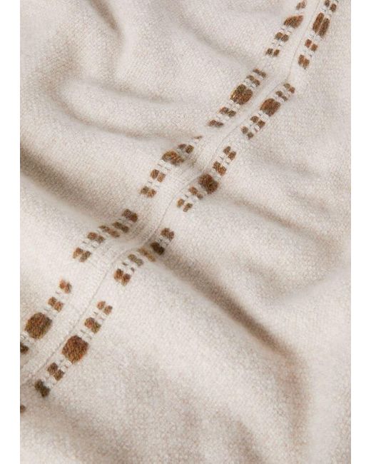 Loro Piana Natural Fringed Cloak