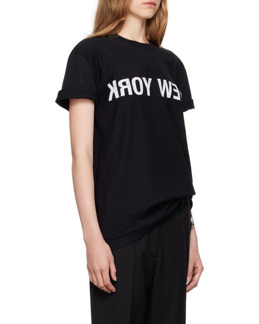 Helmut Lang Black New York Seatbelt T-Shirt for men