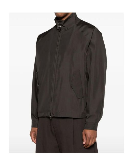Herno Brown Zip Jacket for men