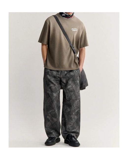 Maison Kitsuné Natural Short-Sleeved T-Shirt for men