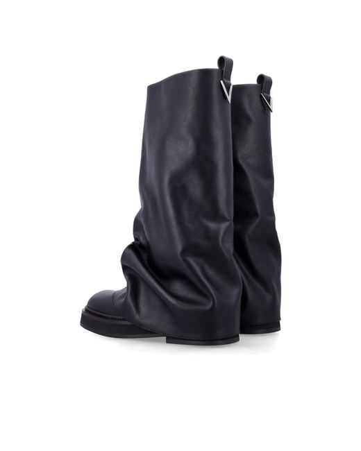 The Attico Blue The Robin Combat Boots