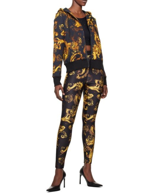 Versace Jeans Multicolor Couture Barocco Printed Leggings