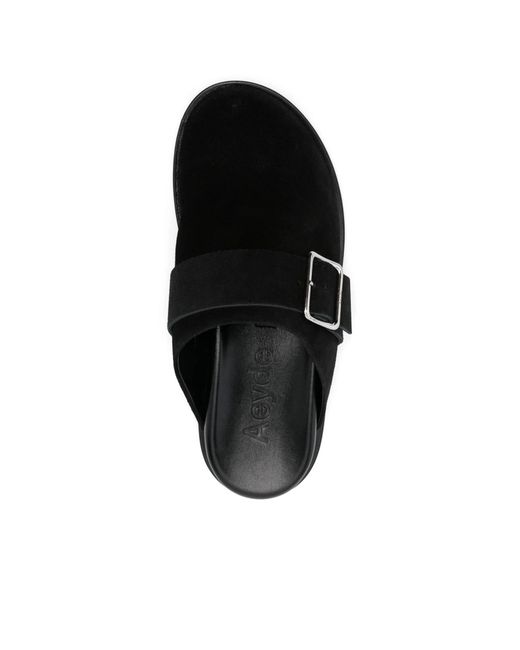Aeyde Black Finja Mules