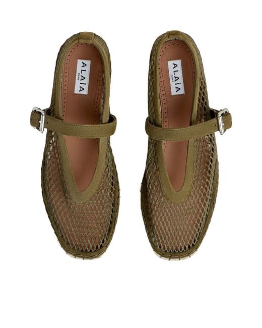 Alaïa Green Espadrilles