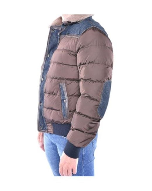 Moorer Blue Viani Hooded Padded Jacket for men