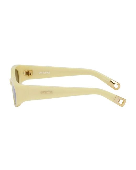 Jacquemus Green Oval Frame Sunglasses for men