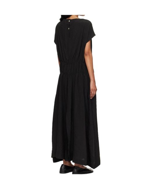 Studio Nicholson Black Short Sleeve Dress