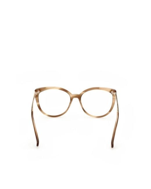 Max Mara Metallic Cat-Eye Frame Glasses