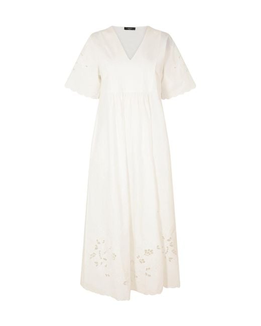 Weekend by Maxmara White Printed Midi Dress