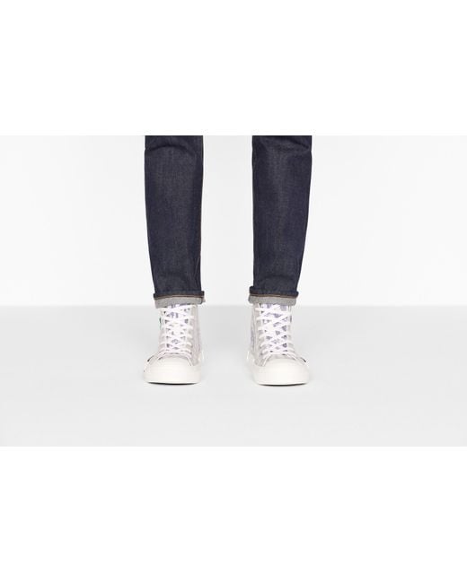 Dior White Logo Casual Sneakers for men