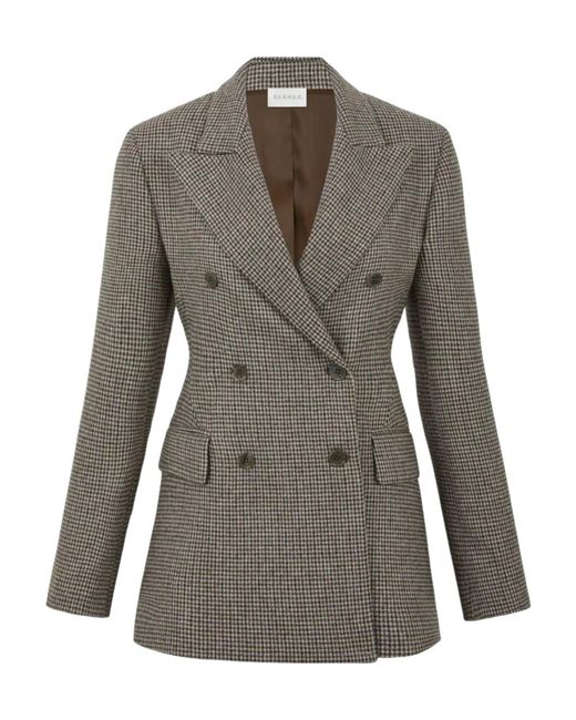 P.A.R.O.S.H. Gray Giacca Double-Breasted Jacket