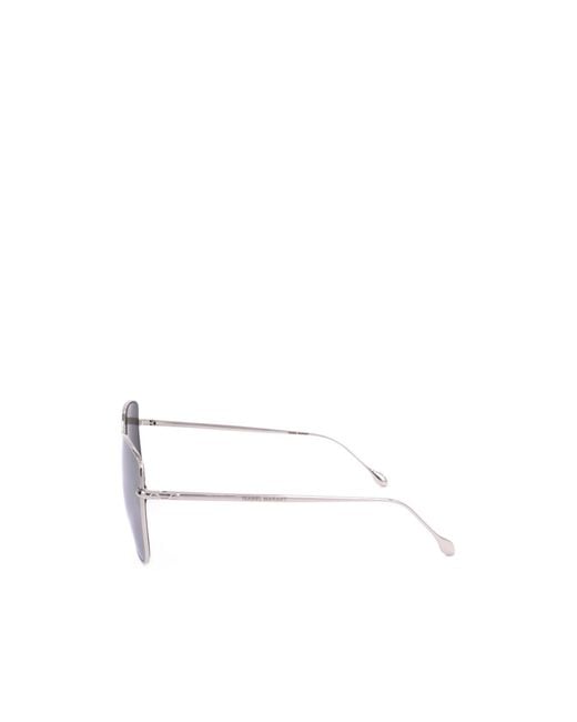 Isabel Marant Purple Square Frame Sunglasses