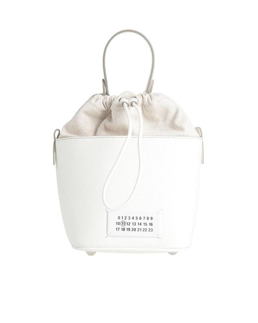 Maison Margiela White Small Bucket Bag