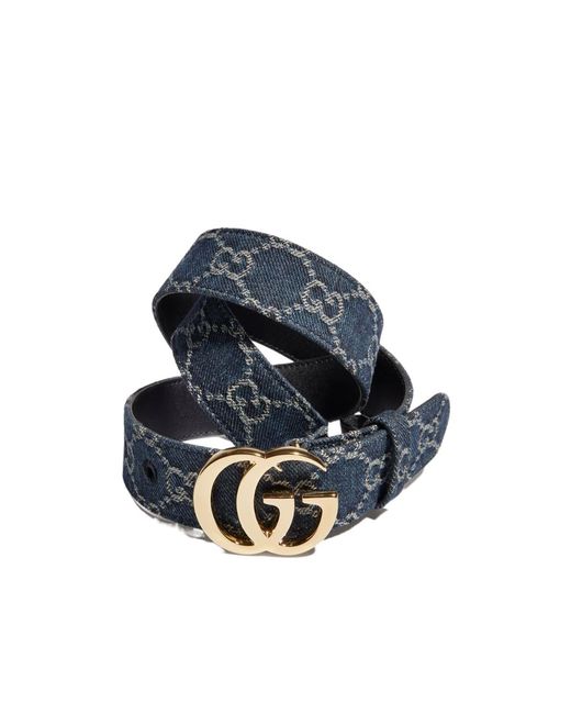 Gucci Blue Gg Marmont Belt