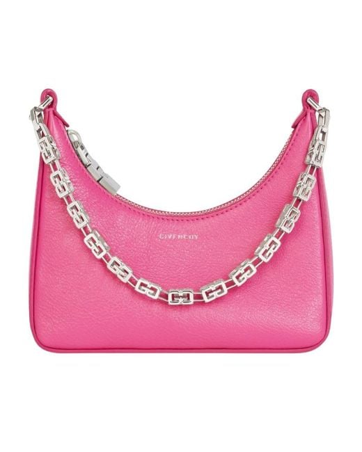 Givenchy Pink Mini Moon Cut-Out Crossbody Bag
