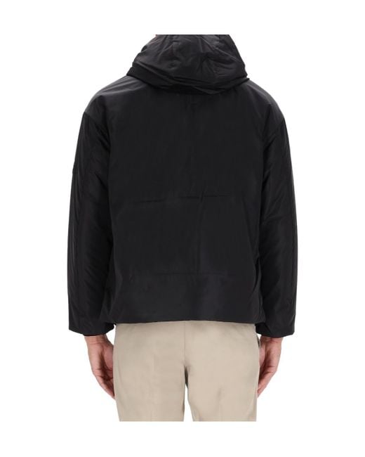 Premiata Black Hooded Zip-Up Jacket for men
