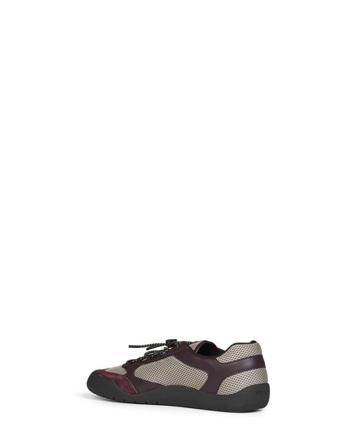 Prada Brown Lace-Up Sneakers for men