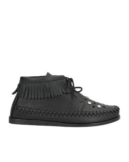 Isabel Marant Black Tassel Ankle Boots