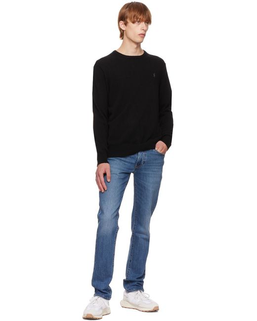 Polo Ralph Lauren Gray Polo Pony Embroidered Knitted Jumper for men