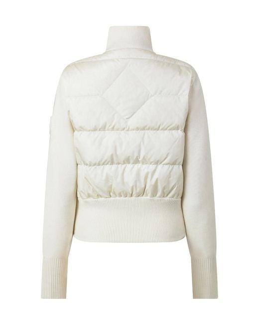 Canada Goose White Stand Collar Fullzip Down Jacket