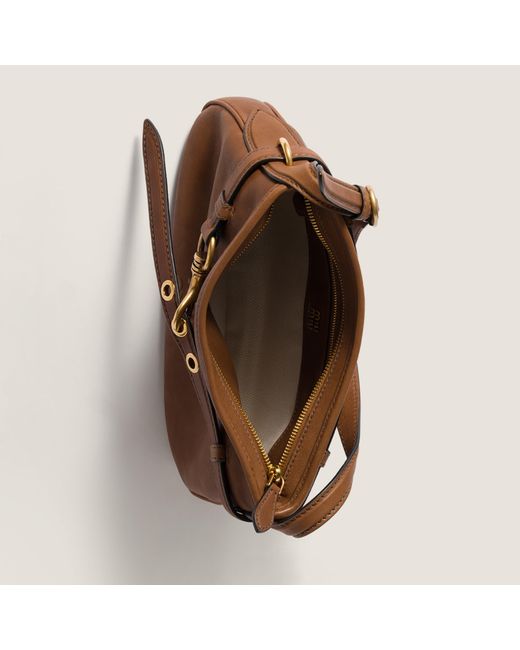 Miu Miu Brown Aventure Nappa Leather Bag