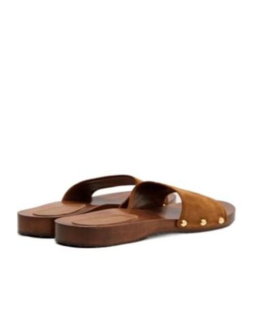 Gianvito Rossi Brown Comfortable Versatile Platform Slide Sandals