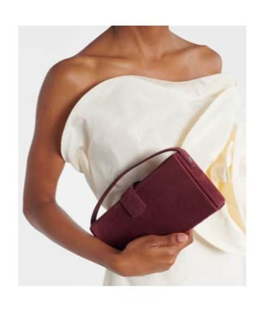Magda Butrym Red Apolonia Suede Clutch