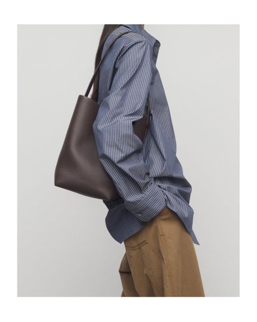 The Row Brown Medium N/S Park Tote Bag