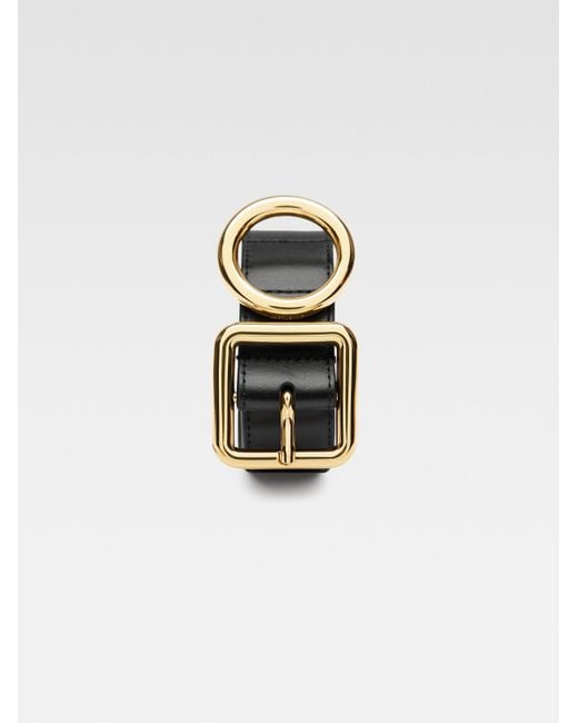 Jacquemus White The Regalo Shape Buckled Belt
