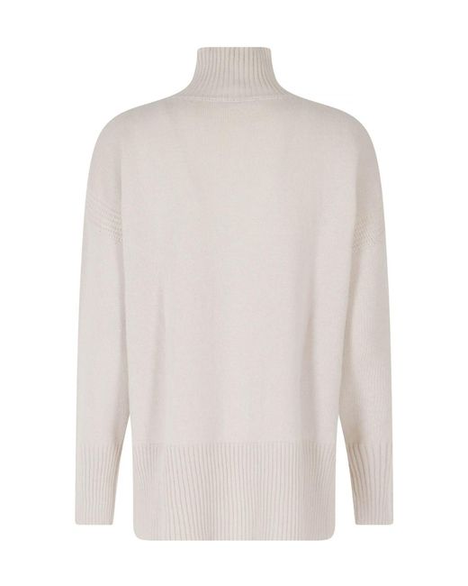 Roberto Collina White Turtleneck Sweater