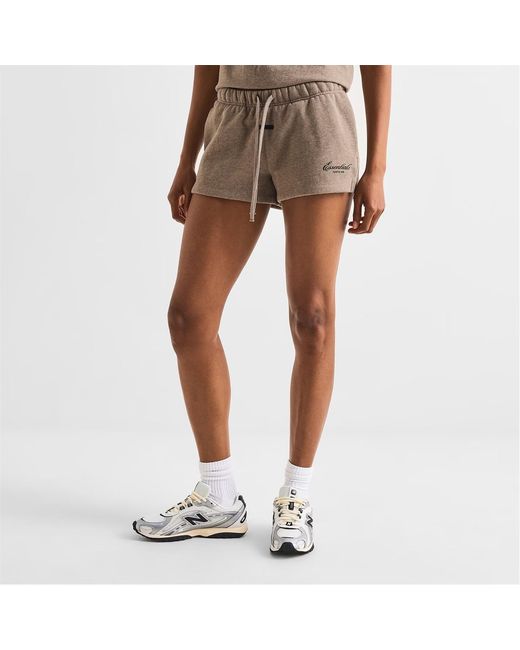 Fear Of God Gray Logo Drawstring Shorts