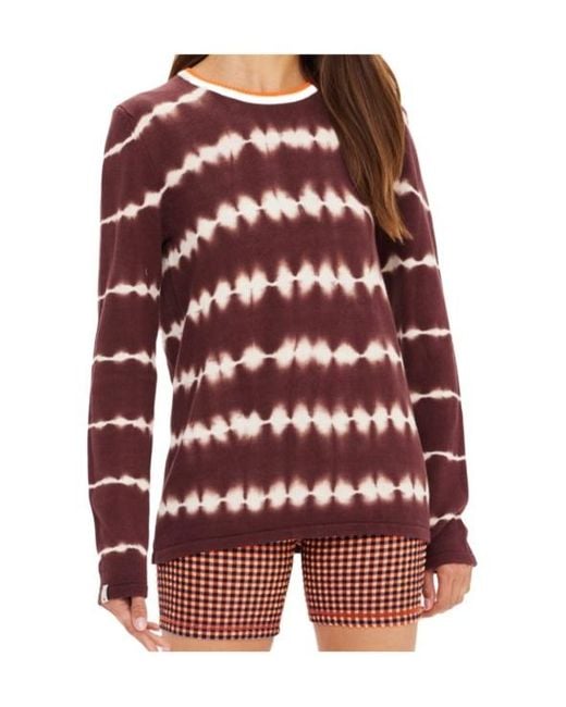 The Upside Red Amana Tie-Dye Knitted Sweater