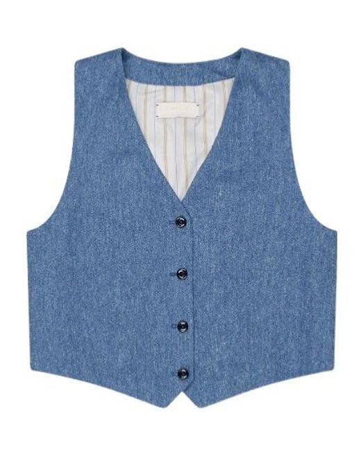 Circolo 1901 Blue V-Neck Vest
